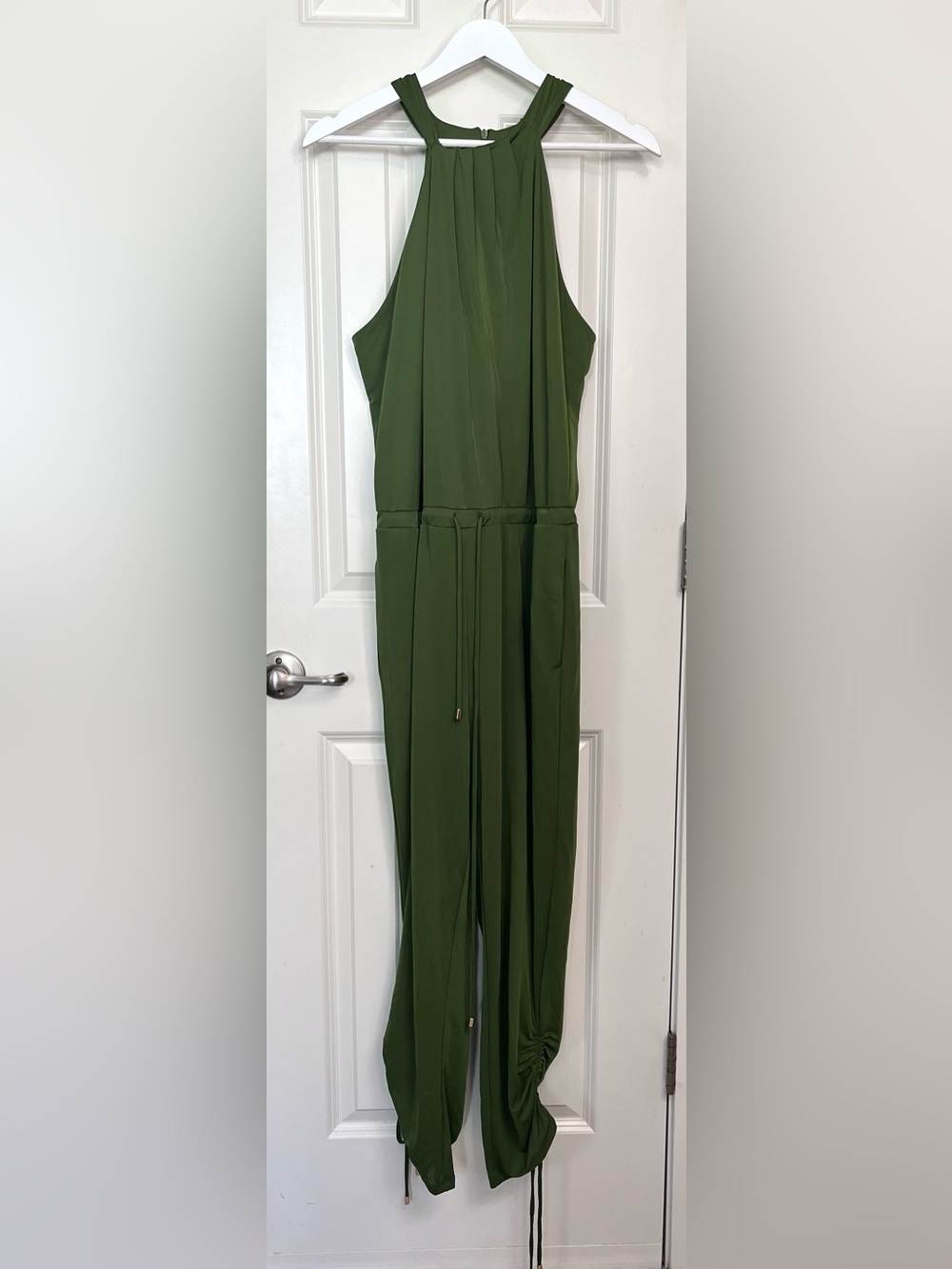 Inc International Corner Green Halter Jumpsuit NWOT